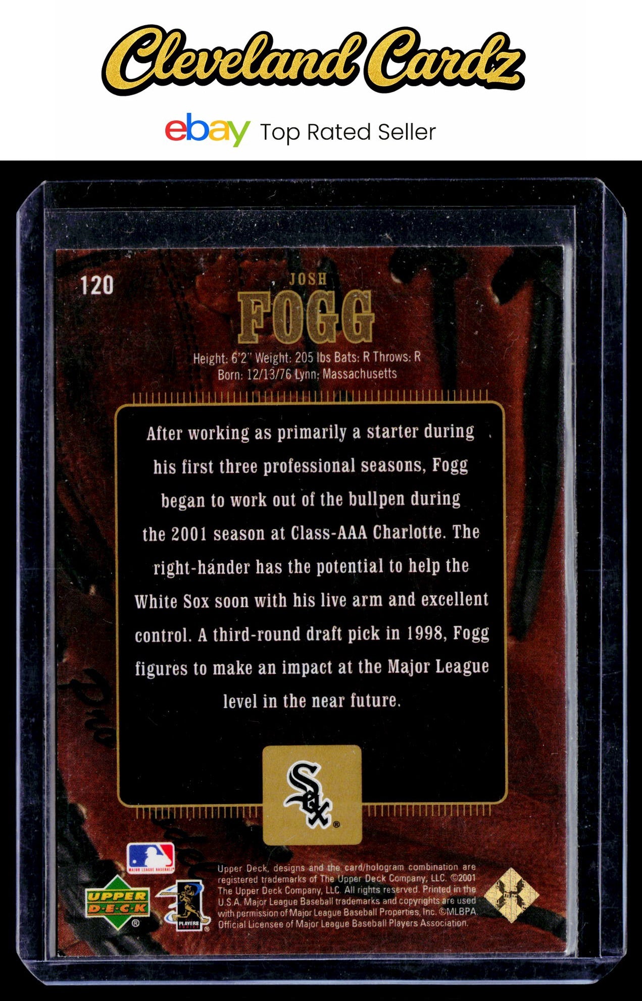 2001 Upper Deck Gold Glove #120 Josh Fogg #/1000