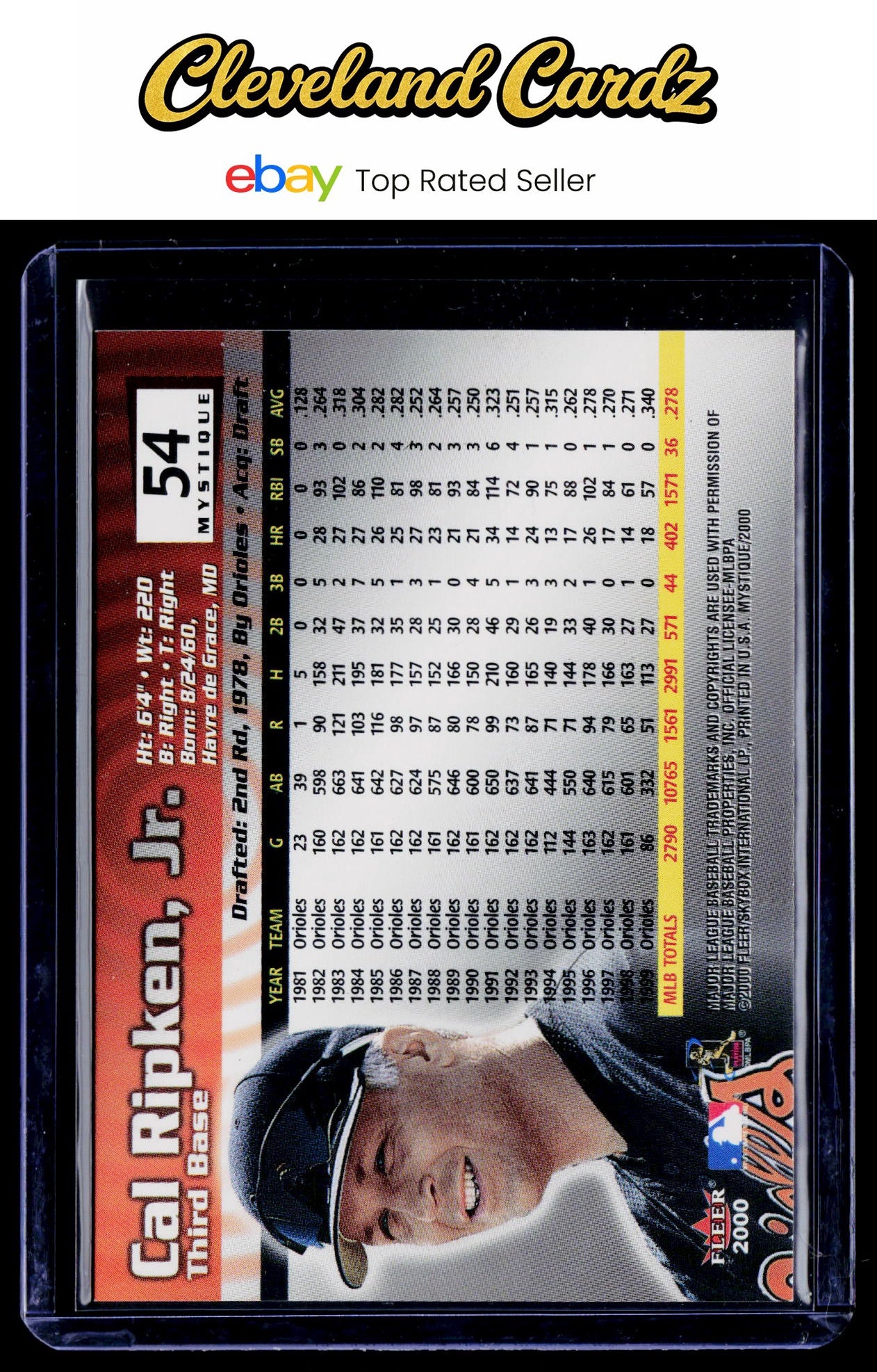 2000 Fleer Mystique #54 Cal Ripken Jr.