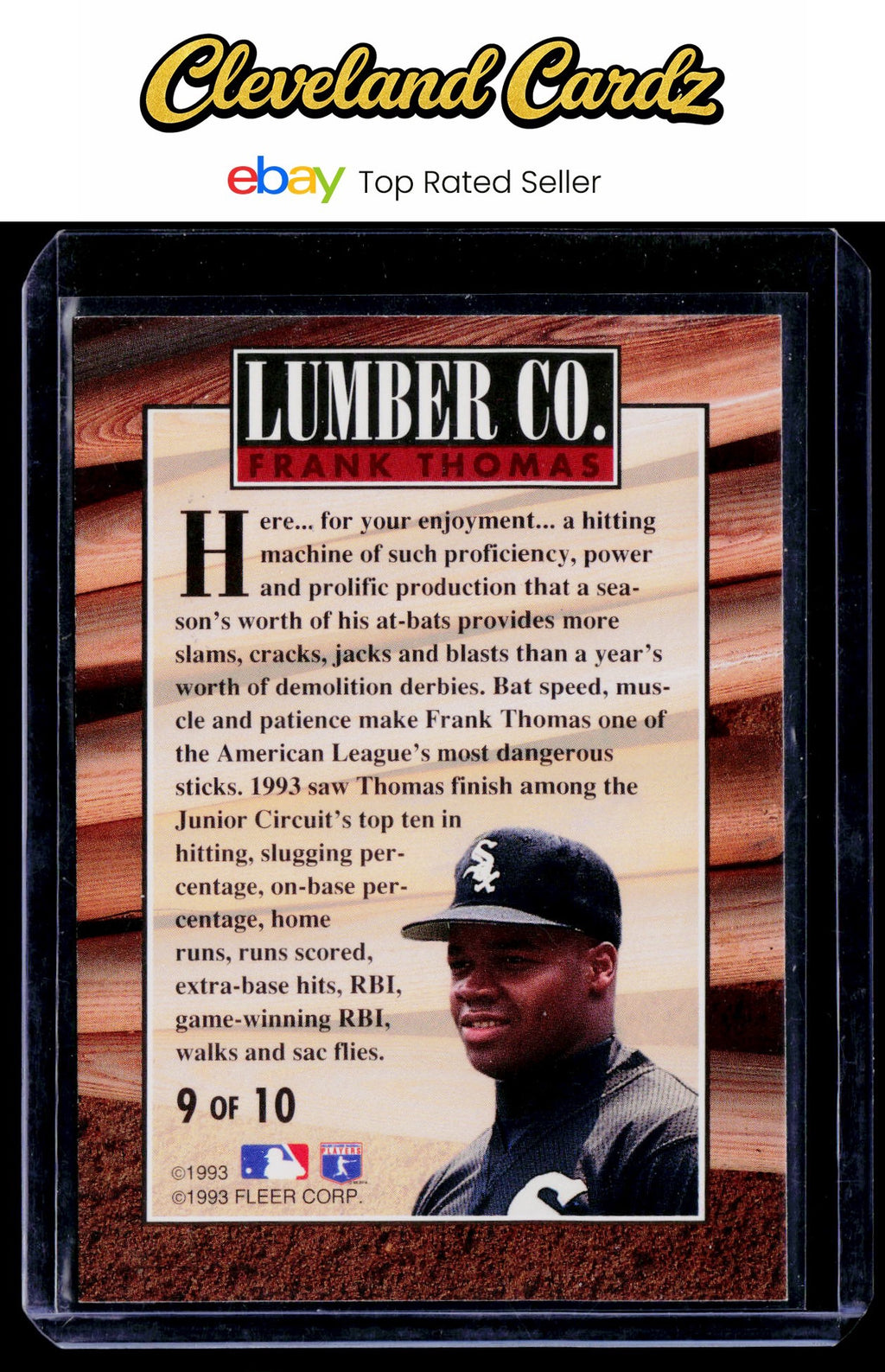 1994 Fleer #9 Frank Thomas Lumber Company
