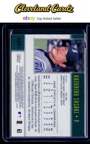2001 Topps Gold Label #63 Kazuhiro Sasaki