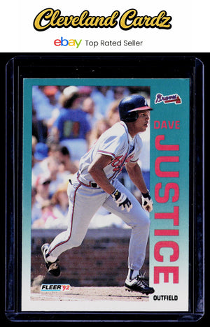 1992 Fleer #360 Dave Justice