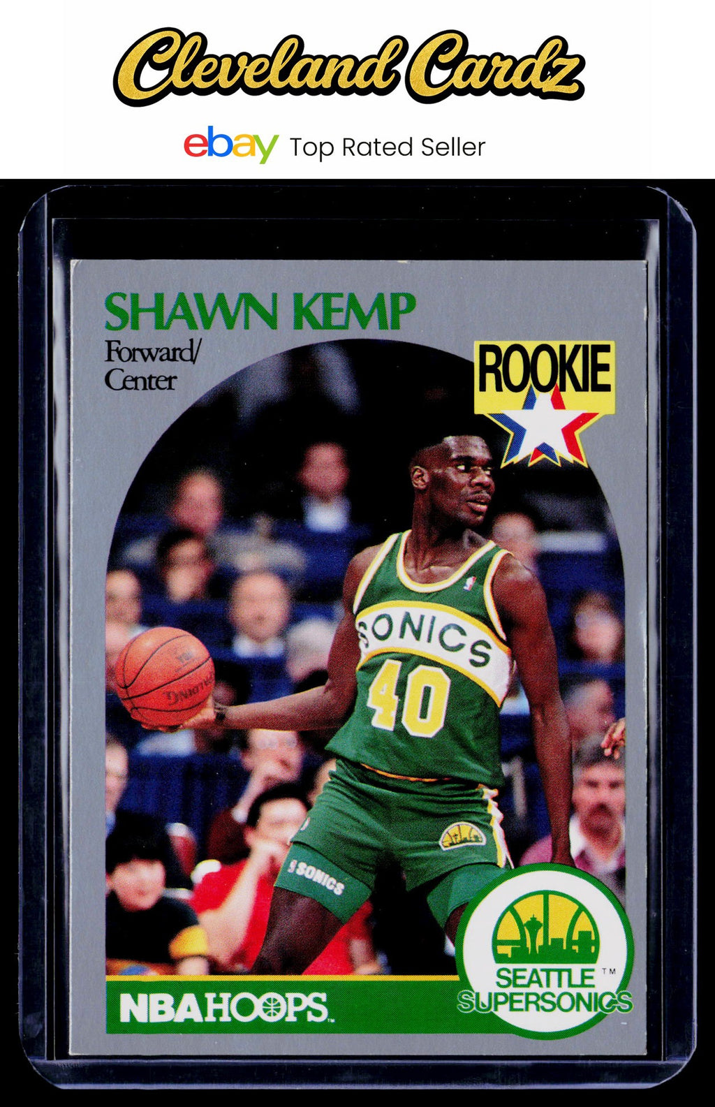 1990-91 Hoops #279 Shawn Kemp RC