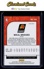 2019-20 Hoops Premium Stock #153 Mikal Bridges Prizm Silver