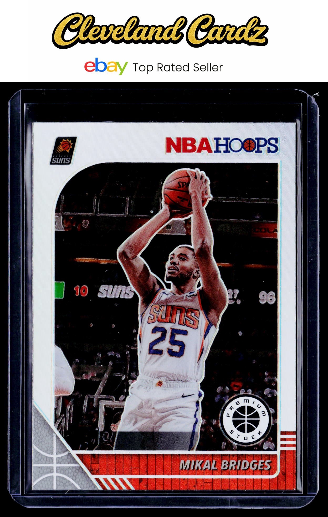 2019-20 Hoops Premium Stock #153 Mikal Bridges Prizms Silver