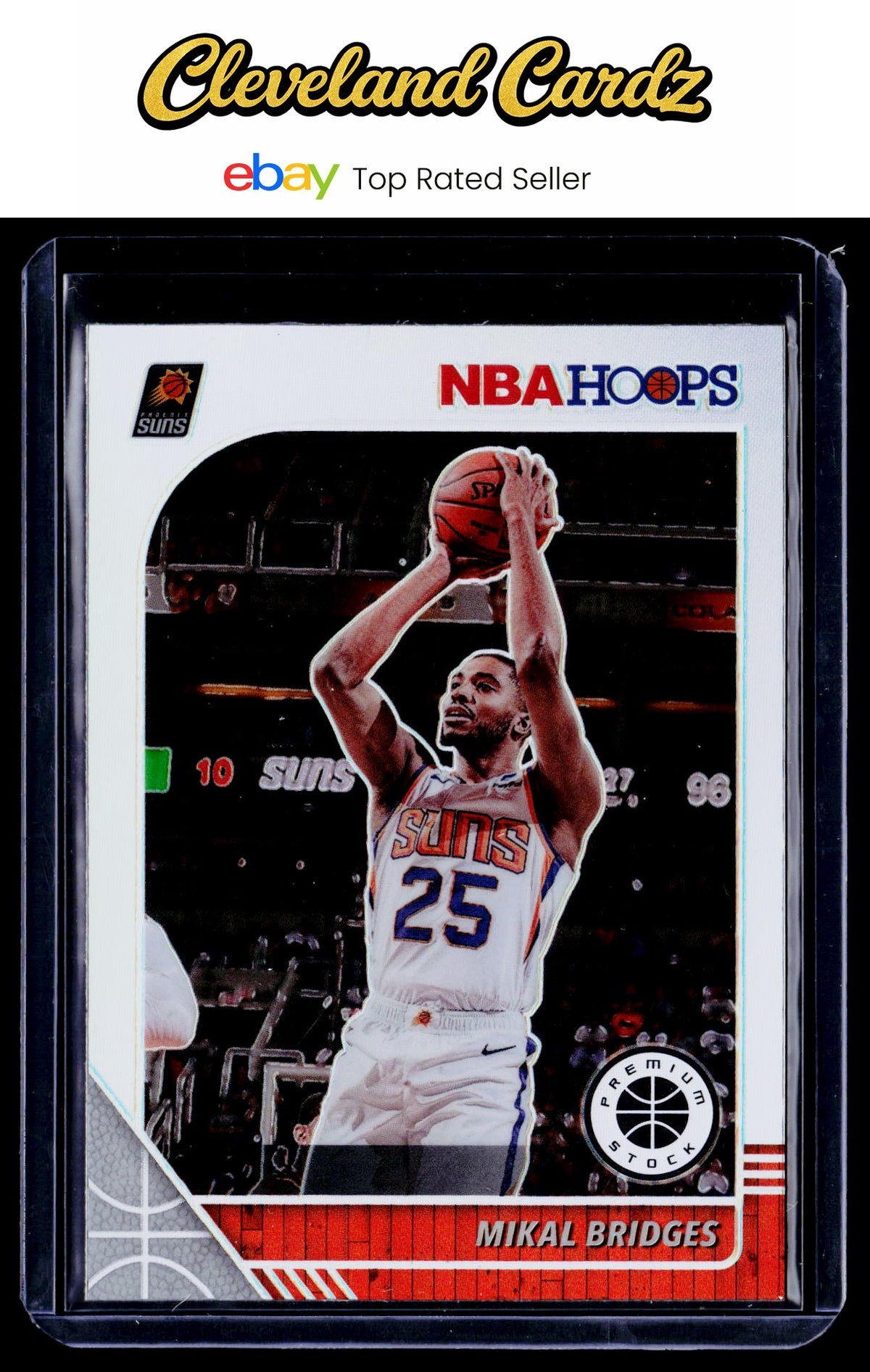 2019-20 Hoops Premium Stock #153 Mikal Bridges Prizm Silver