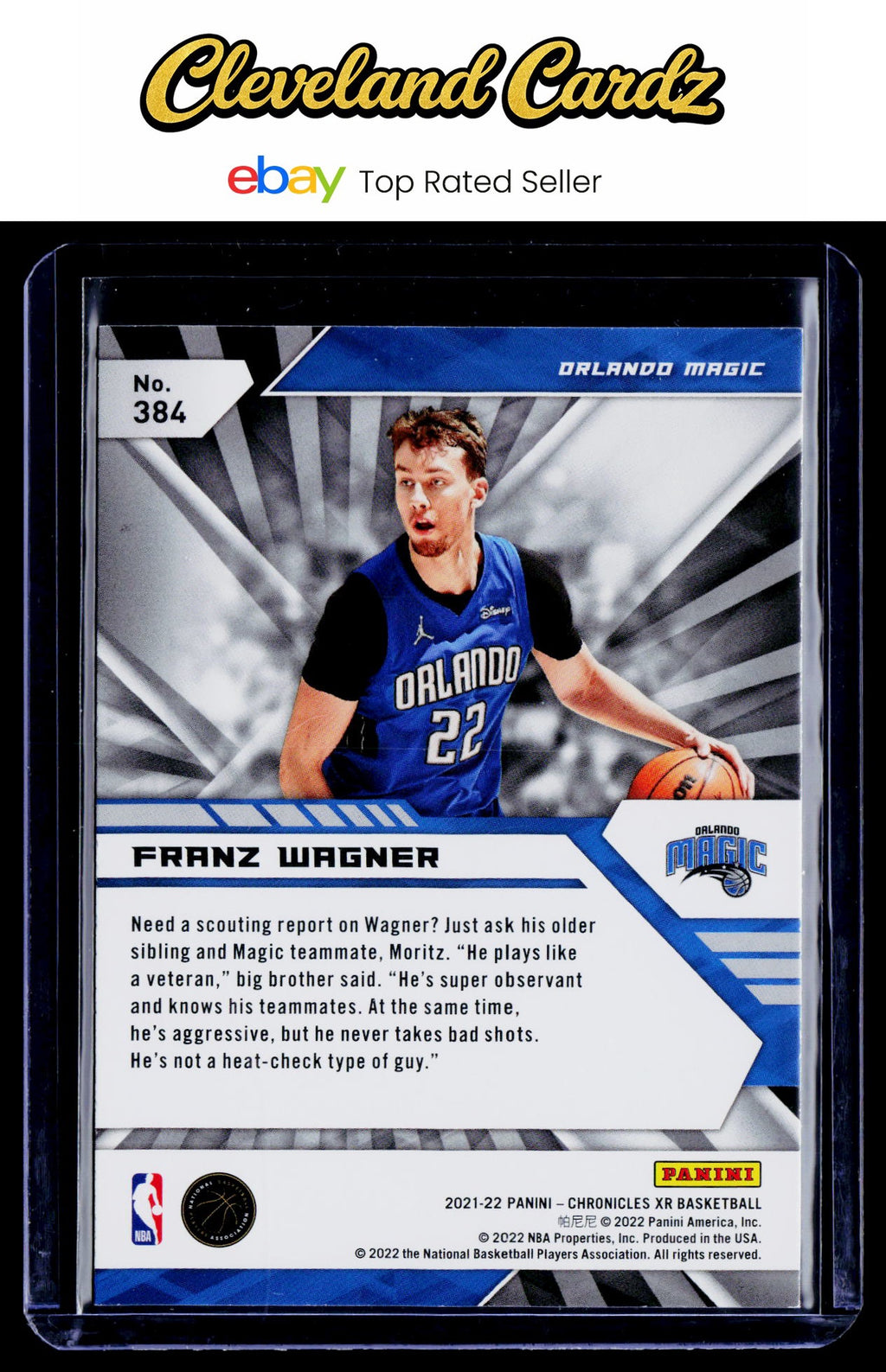 2021-22 Panini Chronicles #384 Franz Wagner Green RC