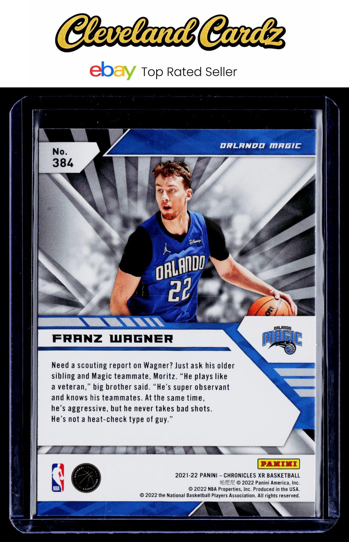 2021-22 Panini Chronicles #384 Franz Wagner Green RC