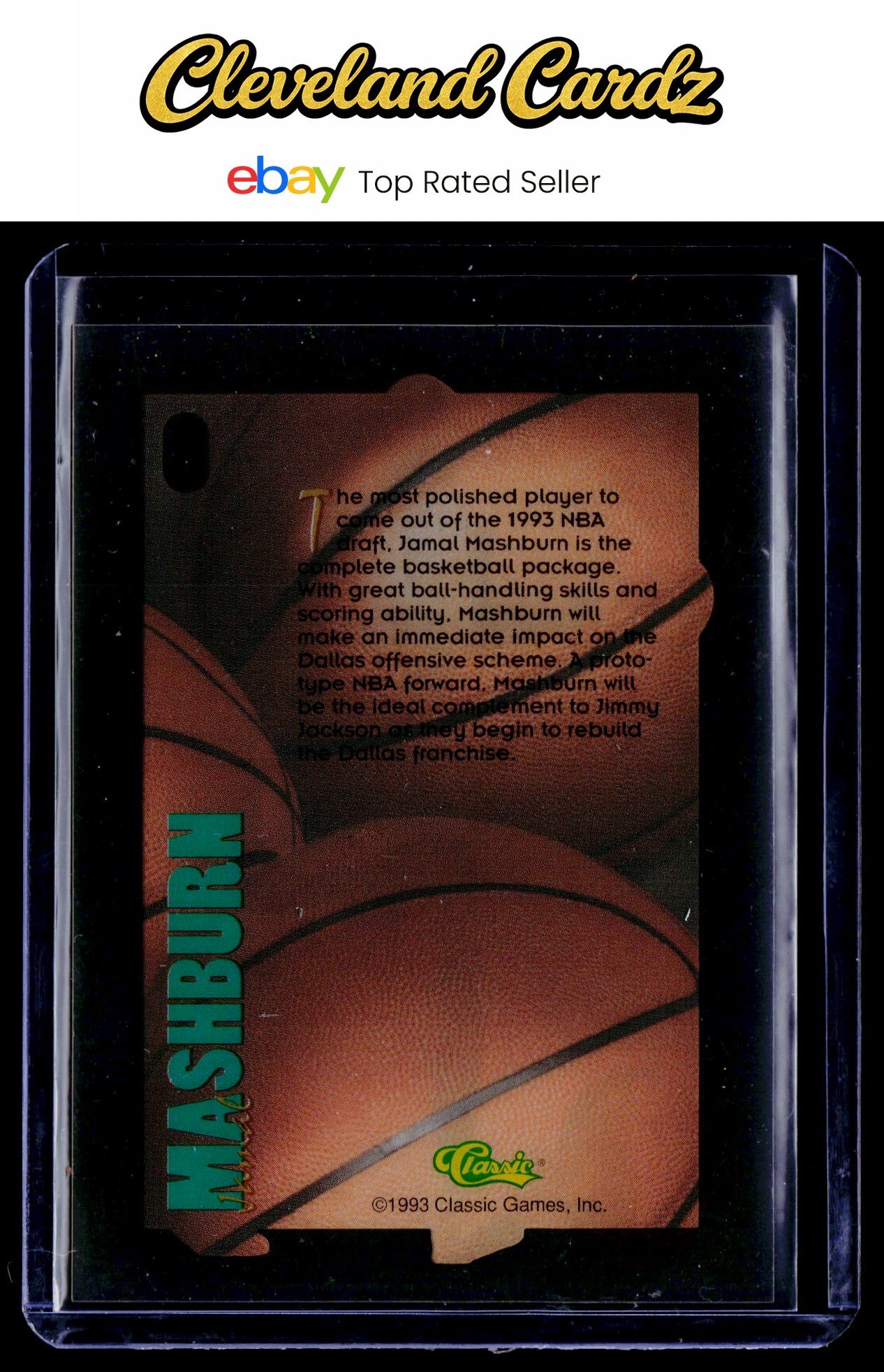 1993 Classic Four Sport #O Jamal Mashburn Acetates