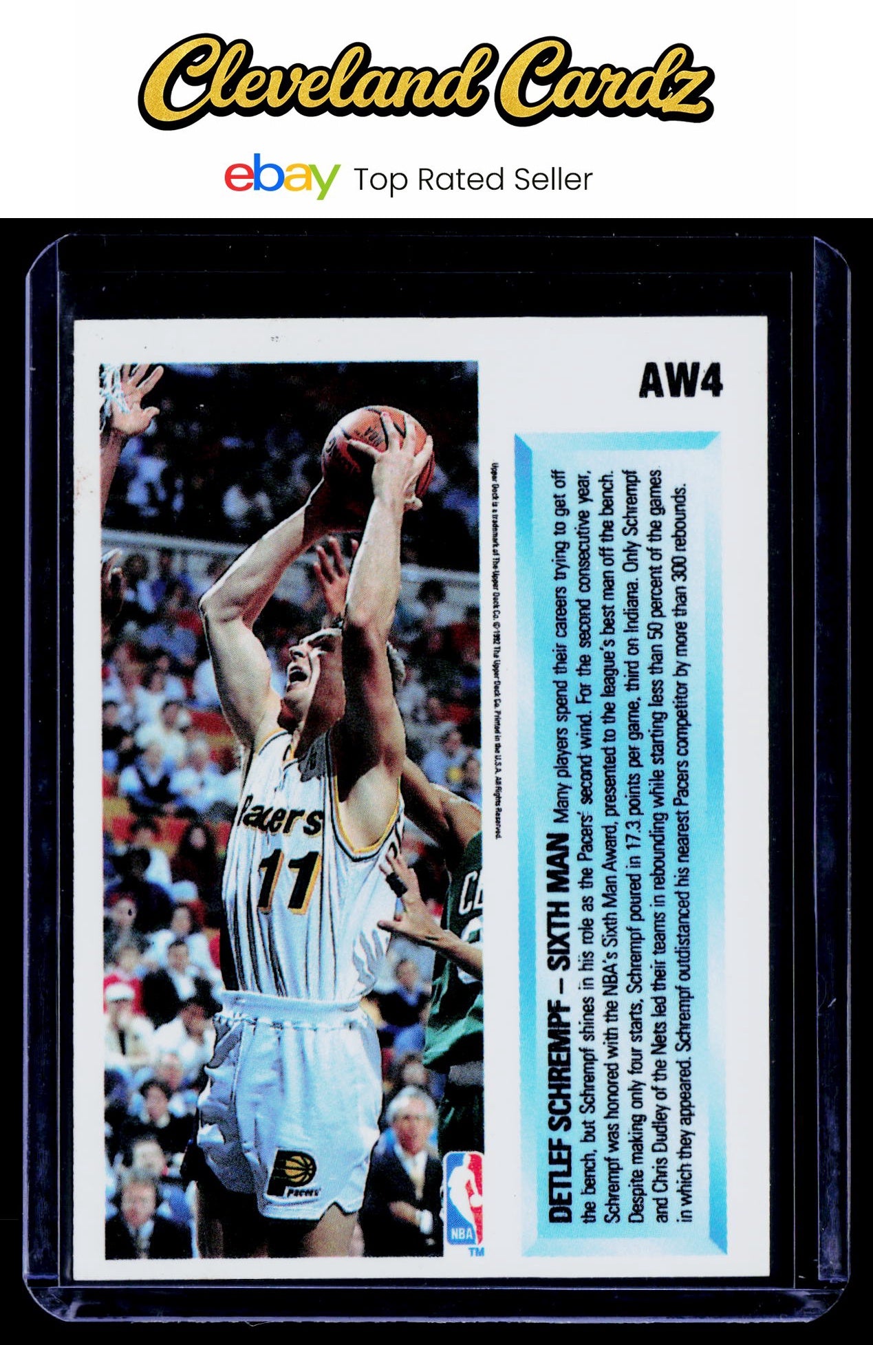 1992-93 Upper Deck #AW4 Detlef Schrempf Award Winner Holograms