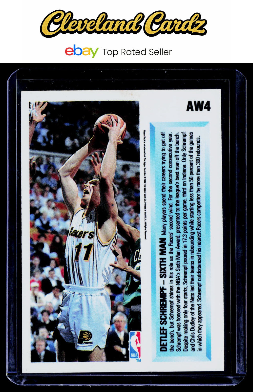 1992-93 Upper Deck #AW4 Detlef Schrempf Award Winner Holograms