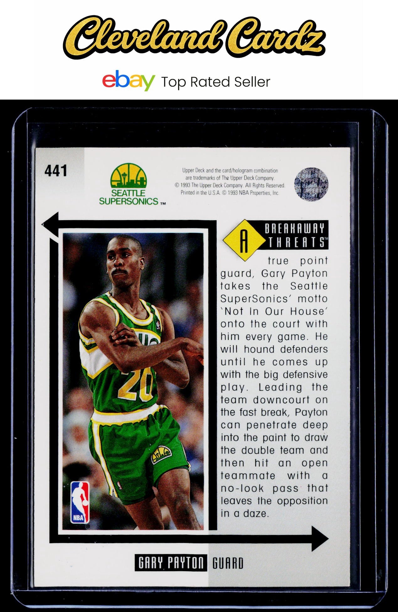 1993-94 Upper Deck #441 Gary Payton