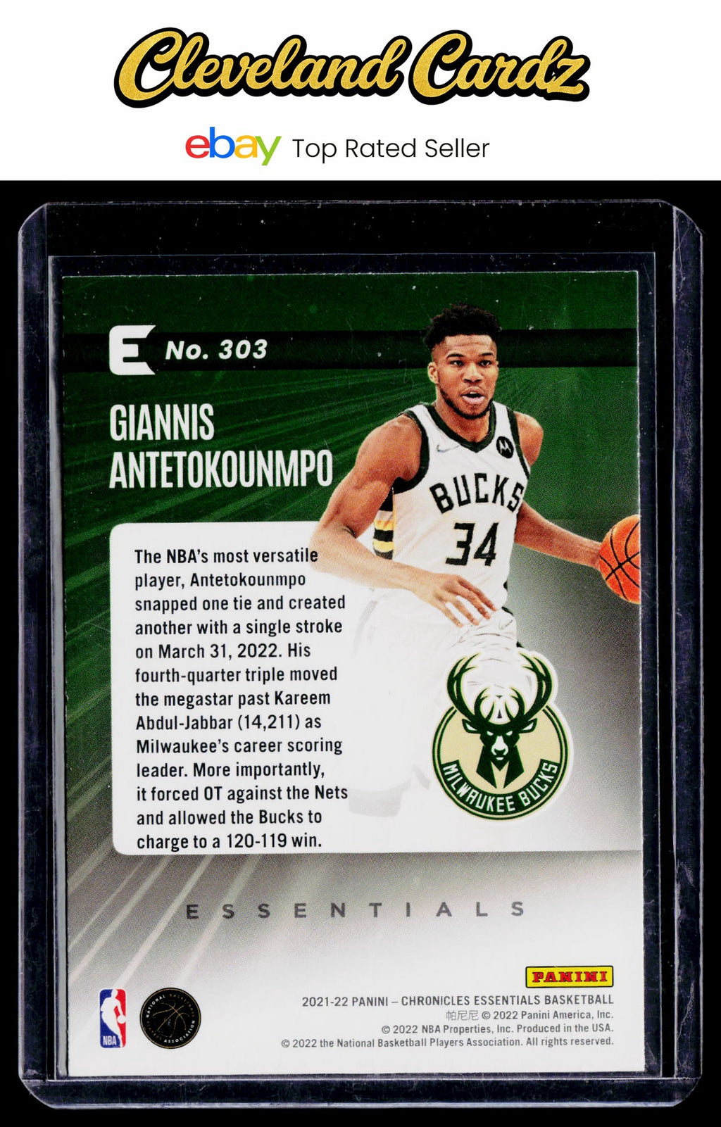 2021-22 Panini Chronicles #303 Giannis Antetokounmpo