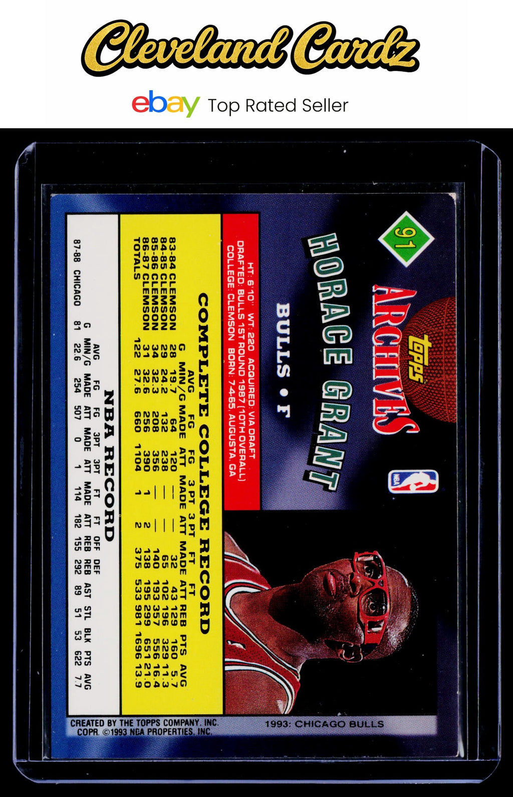 1992-93 Topps Archives #91 Horace Grant