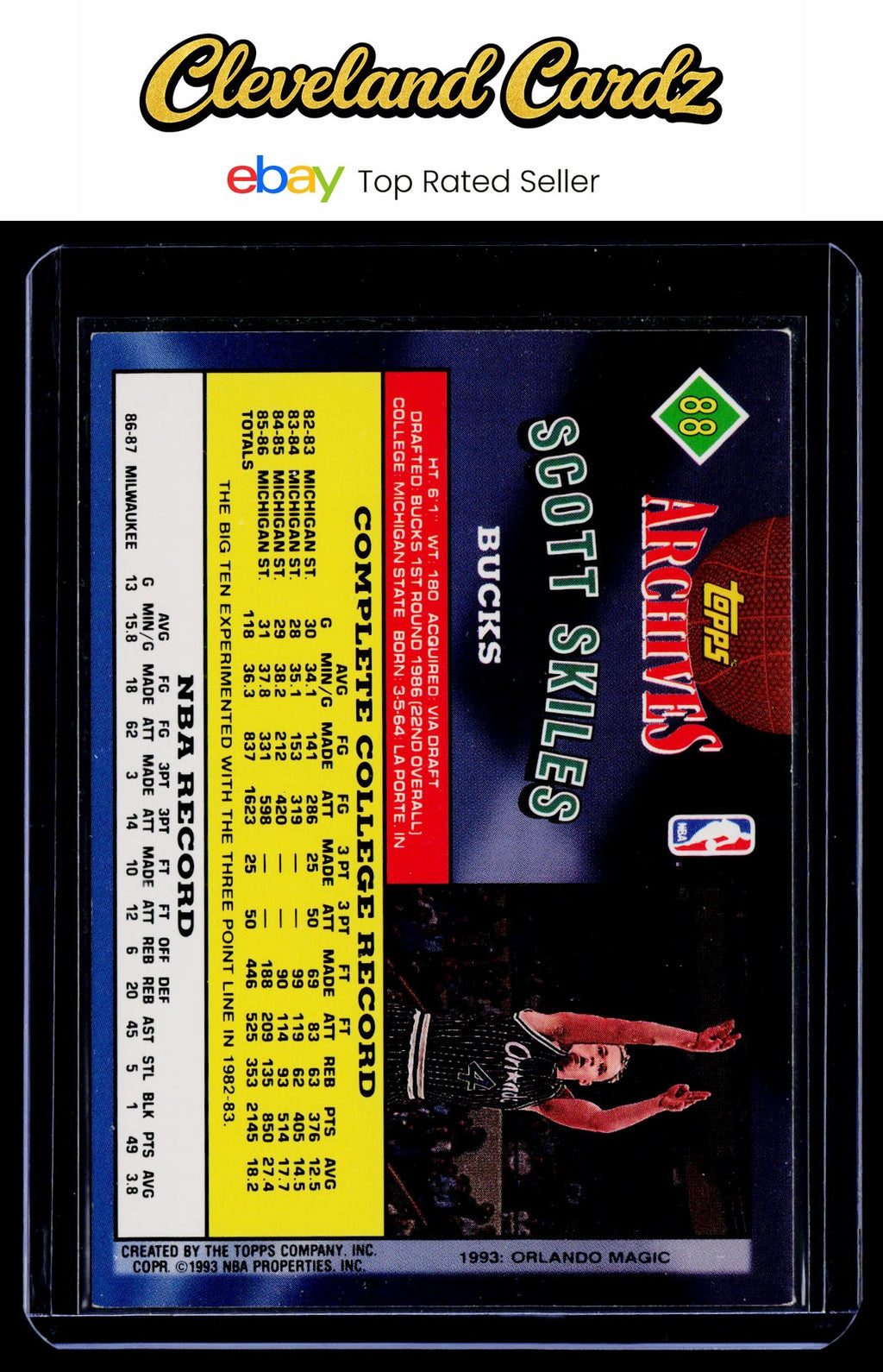 1992-93 Topps Archives #88 Scott Skiles Gold