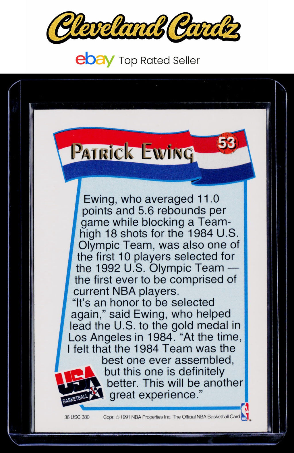 1991-92 Hoops McDonald's #53 Patrick Ewing