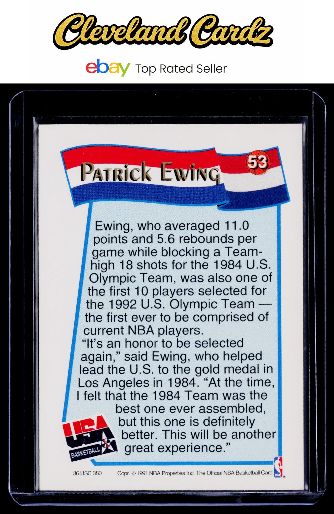 1991-92 Hoops McDonald's #53 Patrick Ewing