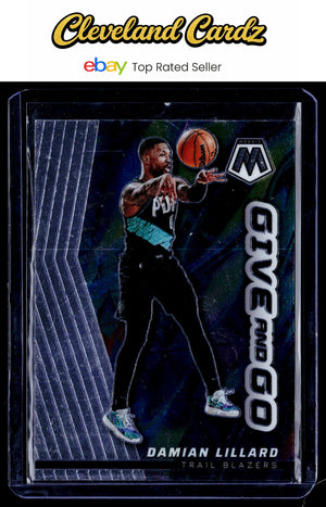 2022-23 Panini Mosaic #6 Damian Lillard Give and Go