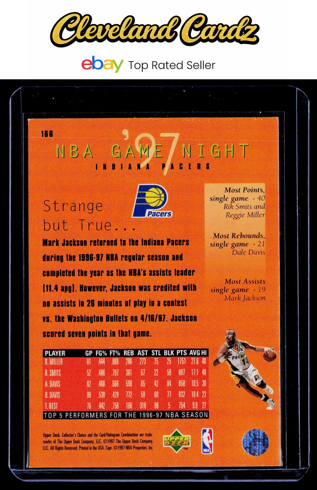 1997-98 Collector's Choice #166 Indiana Pacers