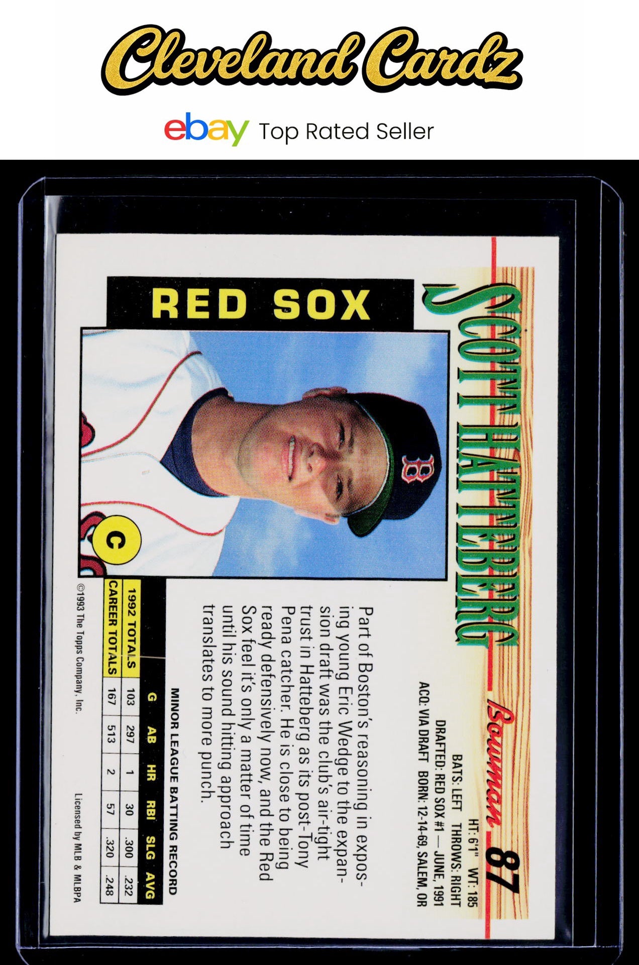 1993 Bowman #87 Scott Hatteberg