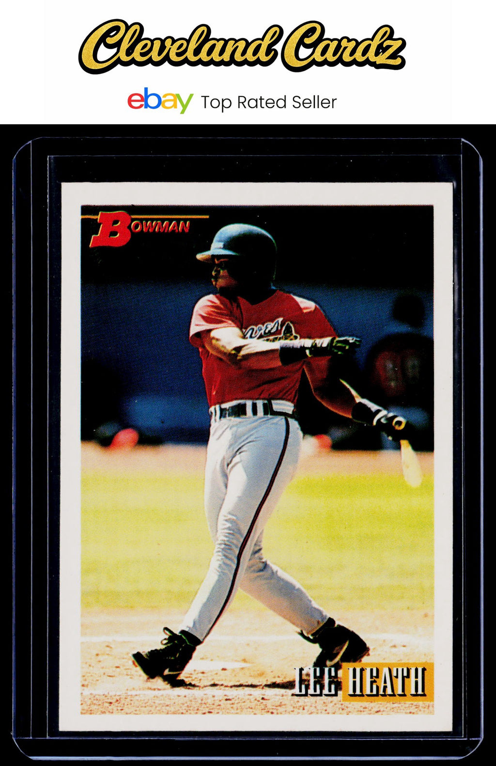 1993 Bowman #114 Lee Heath RC