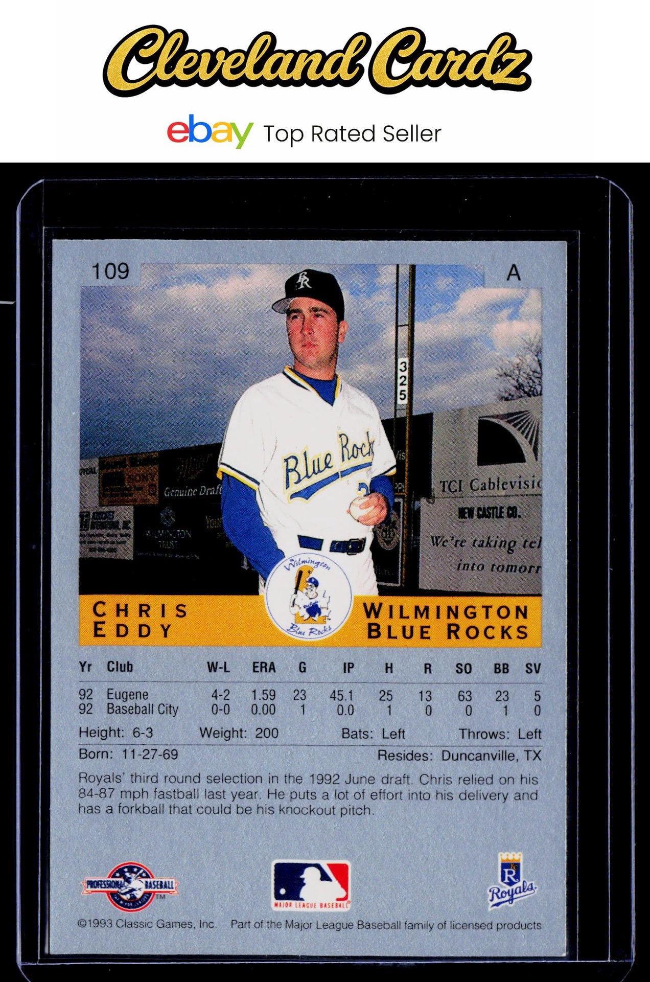 1993 Classic Best #109 Chris Eddy