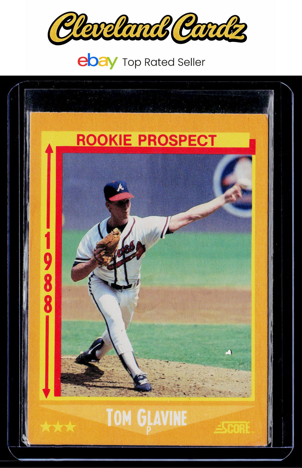 1988 Score #638 Tom Glavine RC