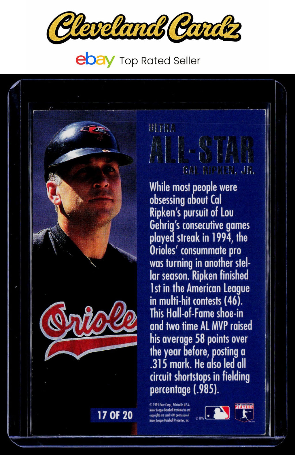 1995 Ultra #17 Cal Ripken Jr. All-Stars