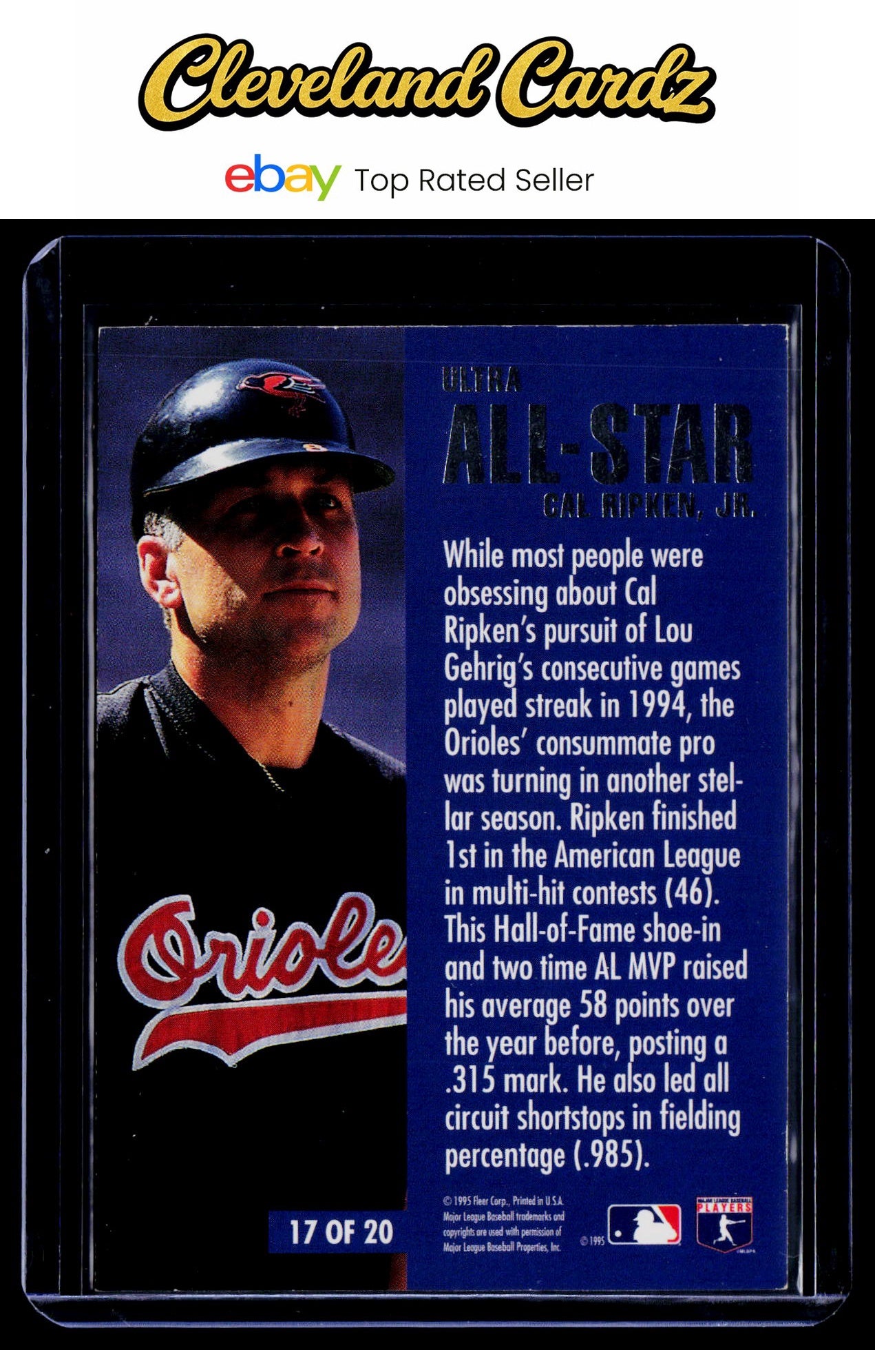 1995 Ultra #17 Cal Ripken Jr. All-Stars