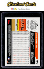 2006 Topps #100 Barry Bonds