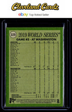 2020 Topps Heritage #329 2019 World Series: Greinke Holds Washington to One Run!