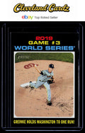 2020 Topps Heritage #329 2019 World Series: Greinke Holds Washington to One Run!