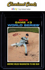 2020 Topps Heritage #329 2019 World Series: Greinke Holds Washington to One Run!