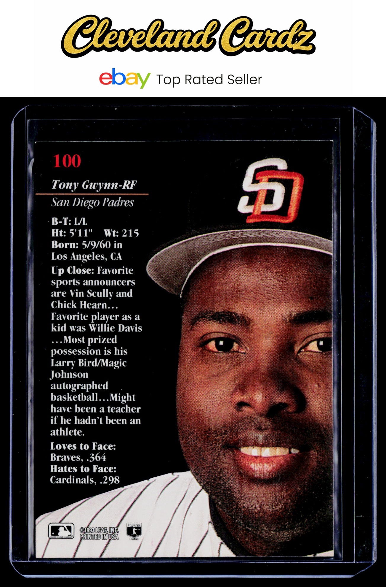 1993 Studio #100 Tony Gwynn