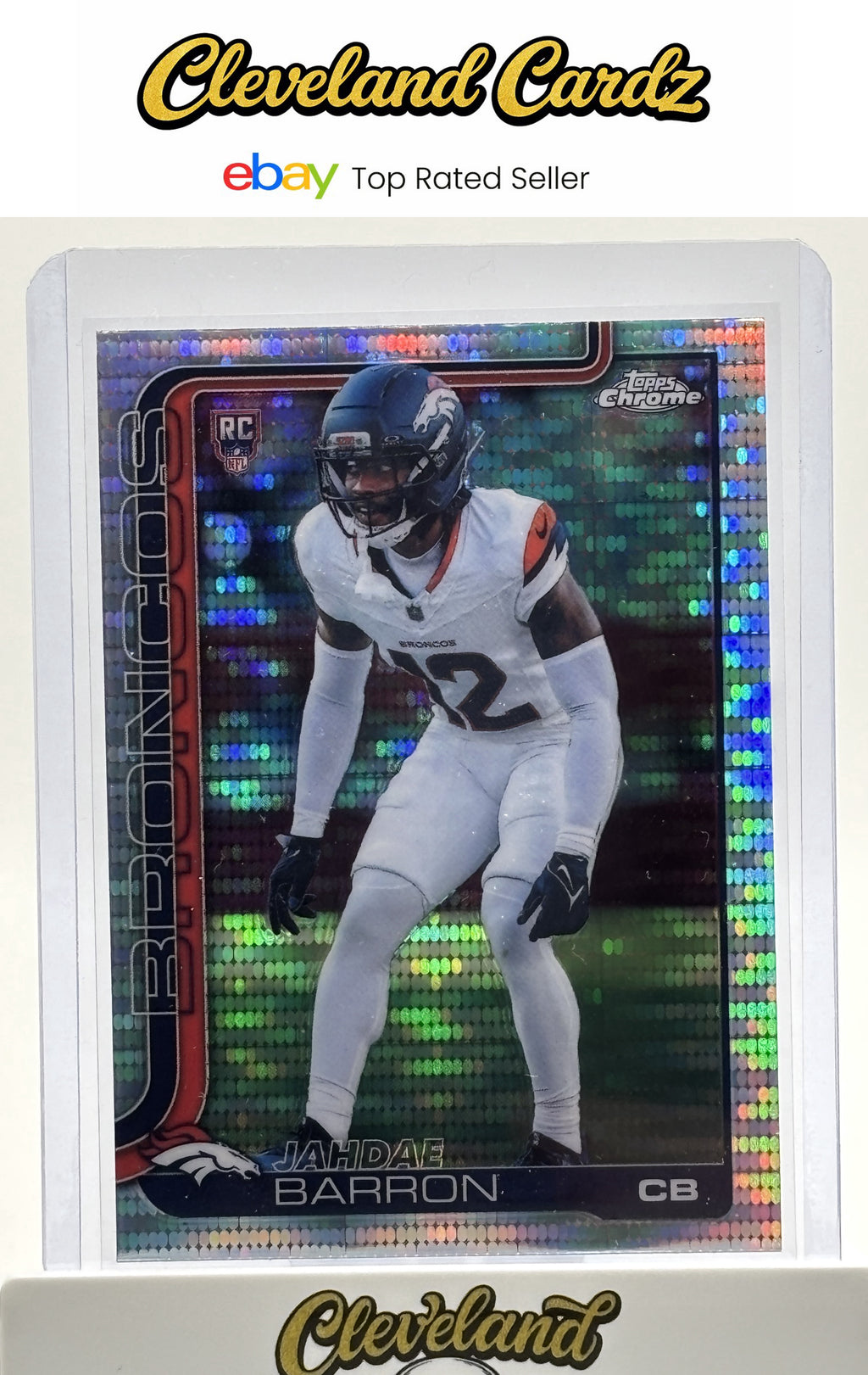 2025 Topps Chrome #359 Jahdae Barron Pulsar Refractor  RC