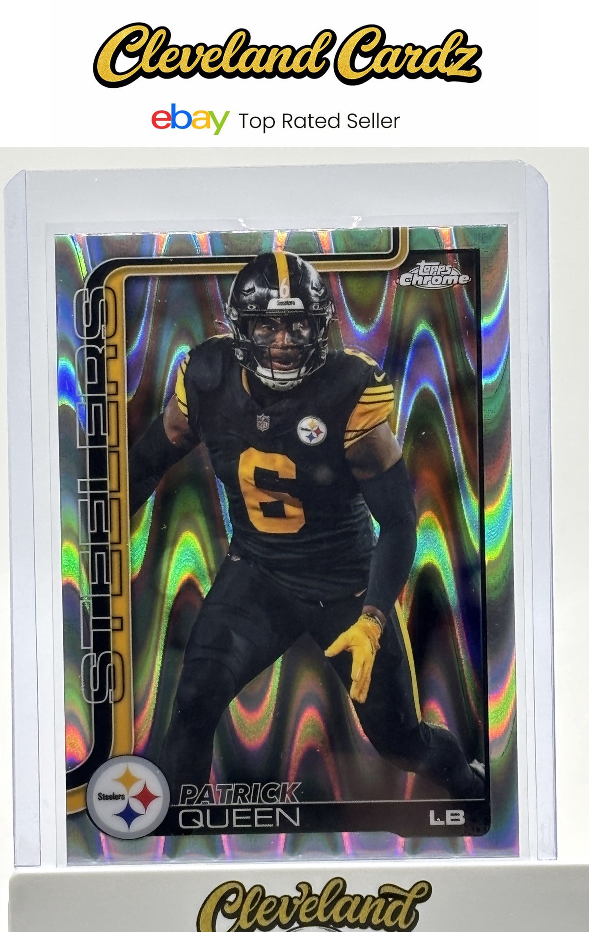 2025 Topps Chrome #260 Patrick Queen Raywave Refractor