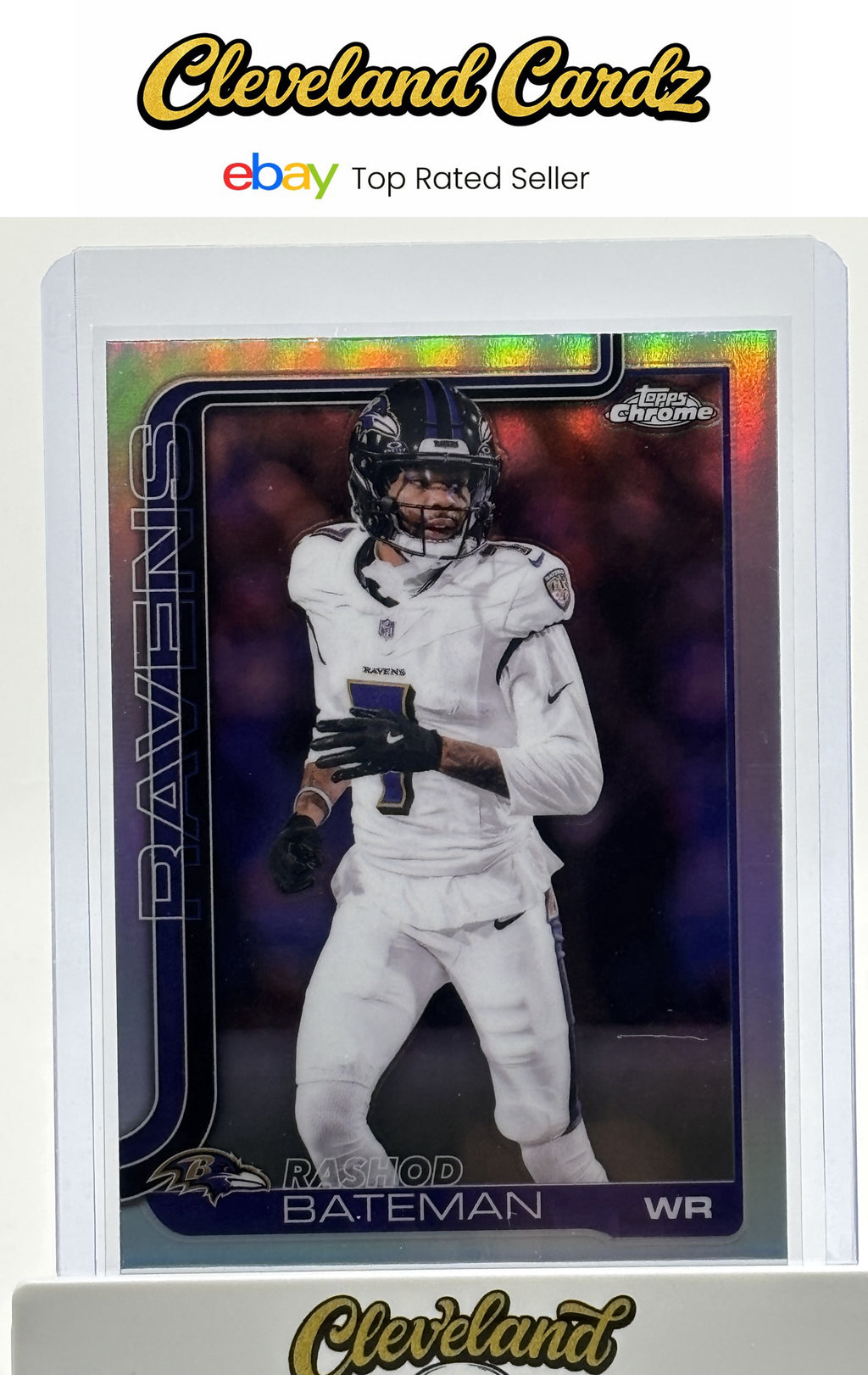 2025 Topps Chrome #21 Rashod Bateman Refractor