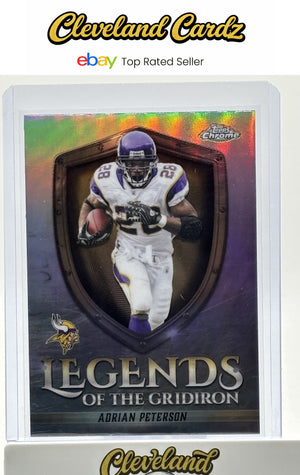 2025 Topps Chrome #LOG-15 Adrian Peterson Legends of the Gridiron Refractor