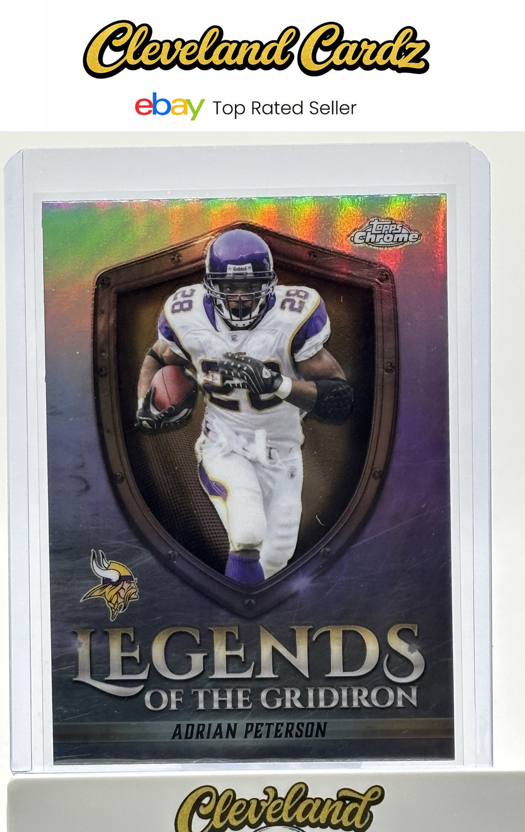 2025 Topps Chrome #LOG-15 Adrian Peterson Legends of the Gridiron Refractor