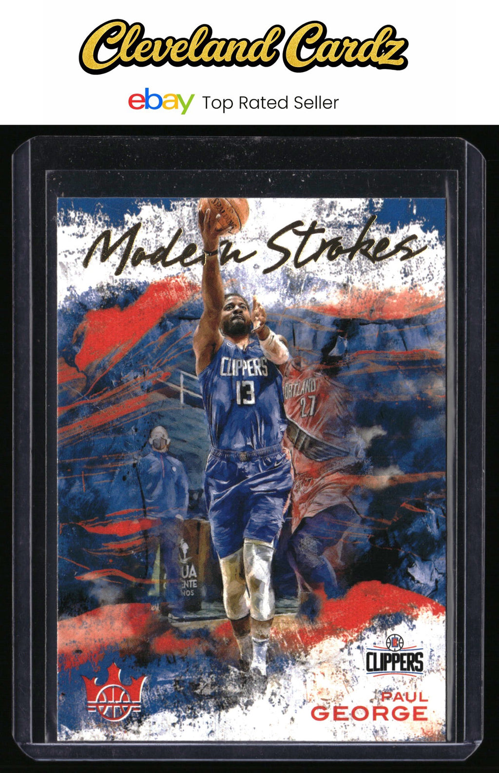 2020-21 Panini Court Kings #23 Paul George Modern Strokes