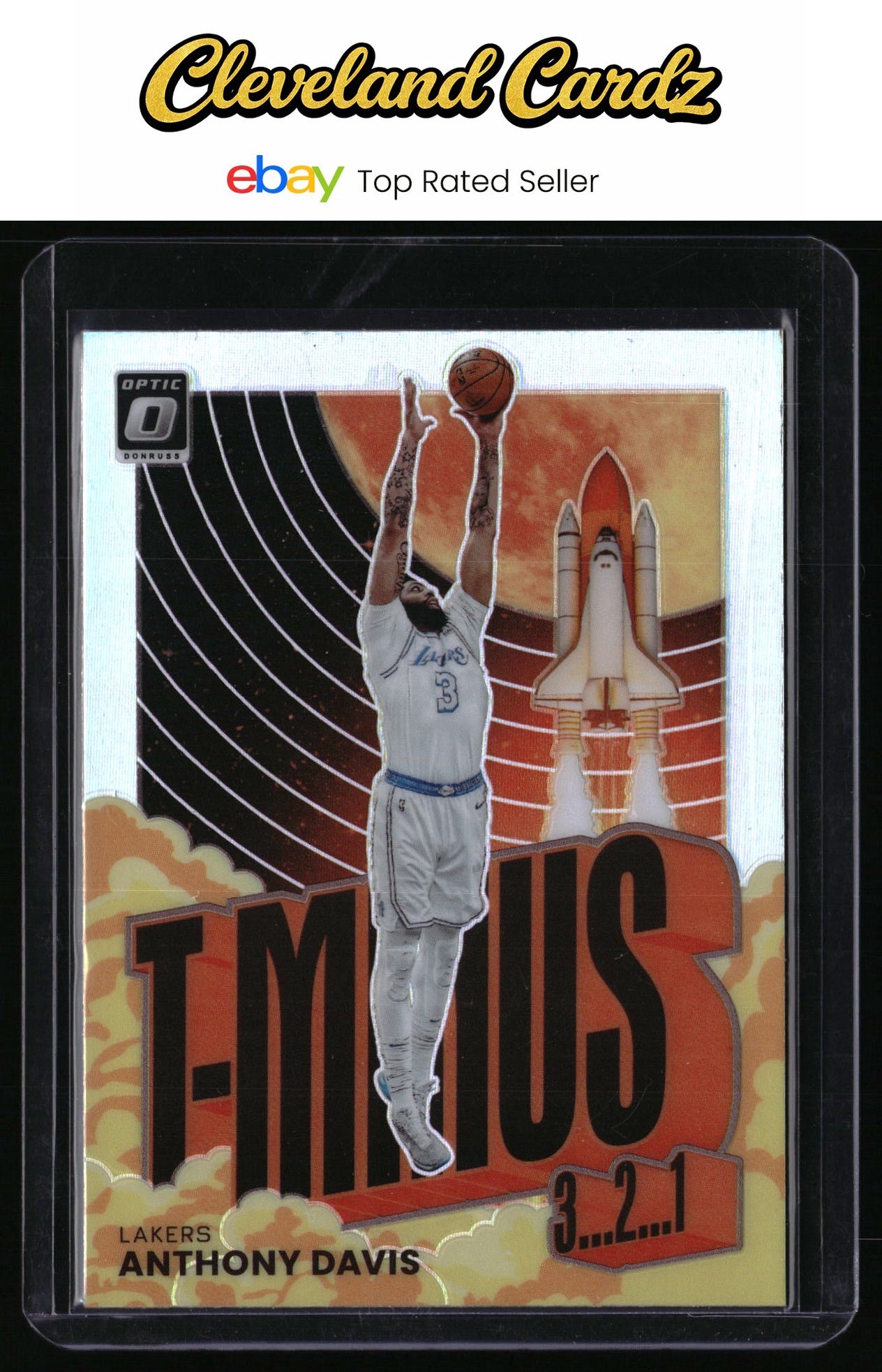 2021-22 Donruss Optic #4 Anthony Davis T-Minus 3...2...1 Prizm