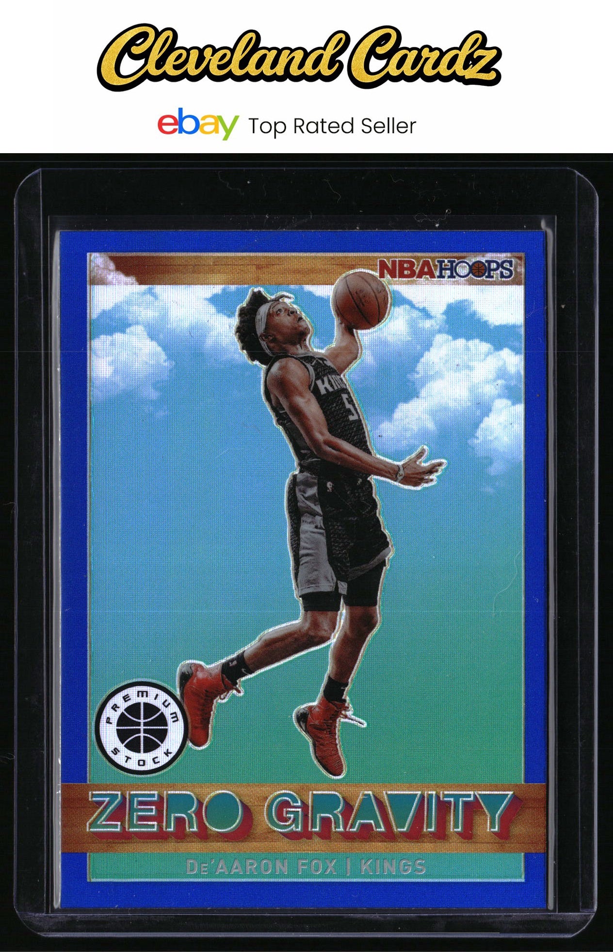 2019-20 Hoops #11 De'Aaron Fox Zero Gravity Blue Prizm