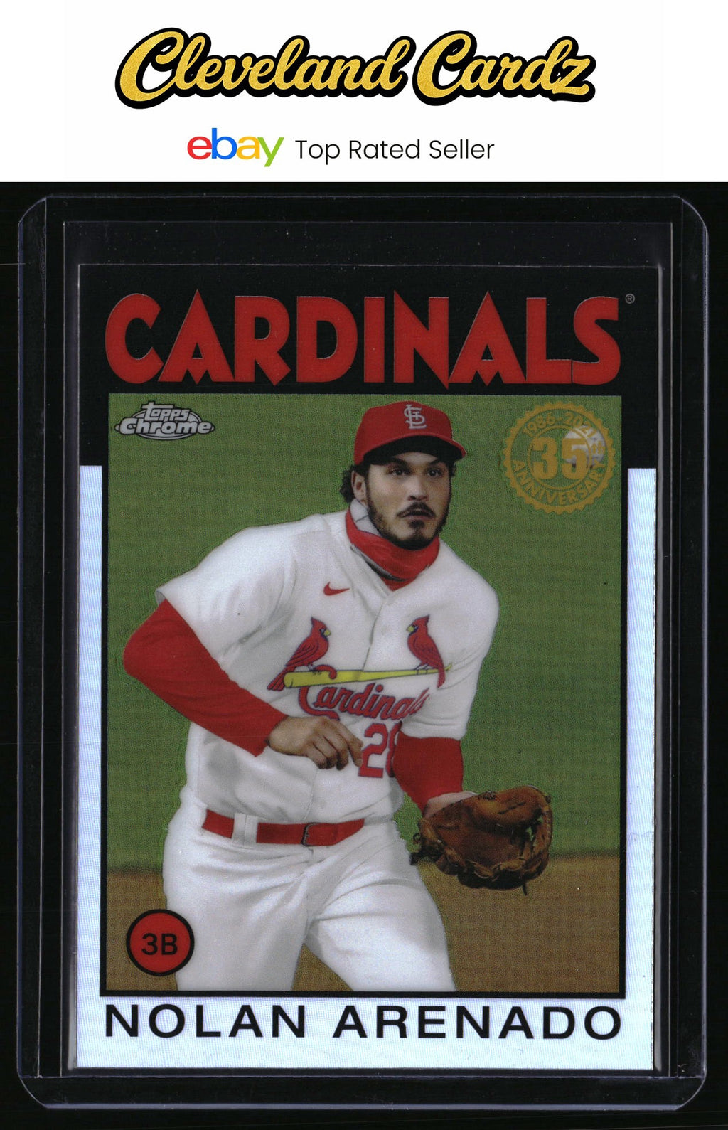 2021 Topps Chrome #86BC-5 Nolan Arenado 1986 Topps Baseball 35th Anniversary
