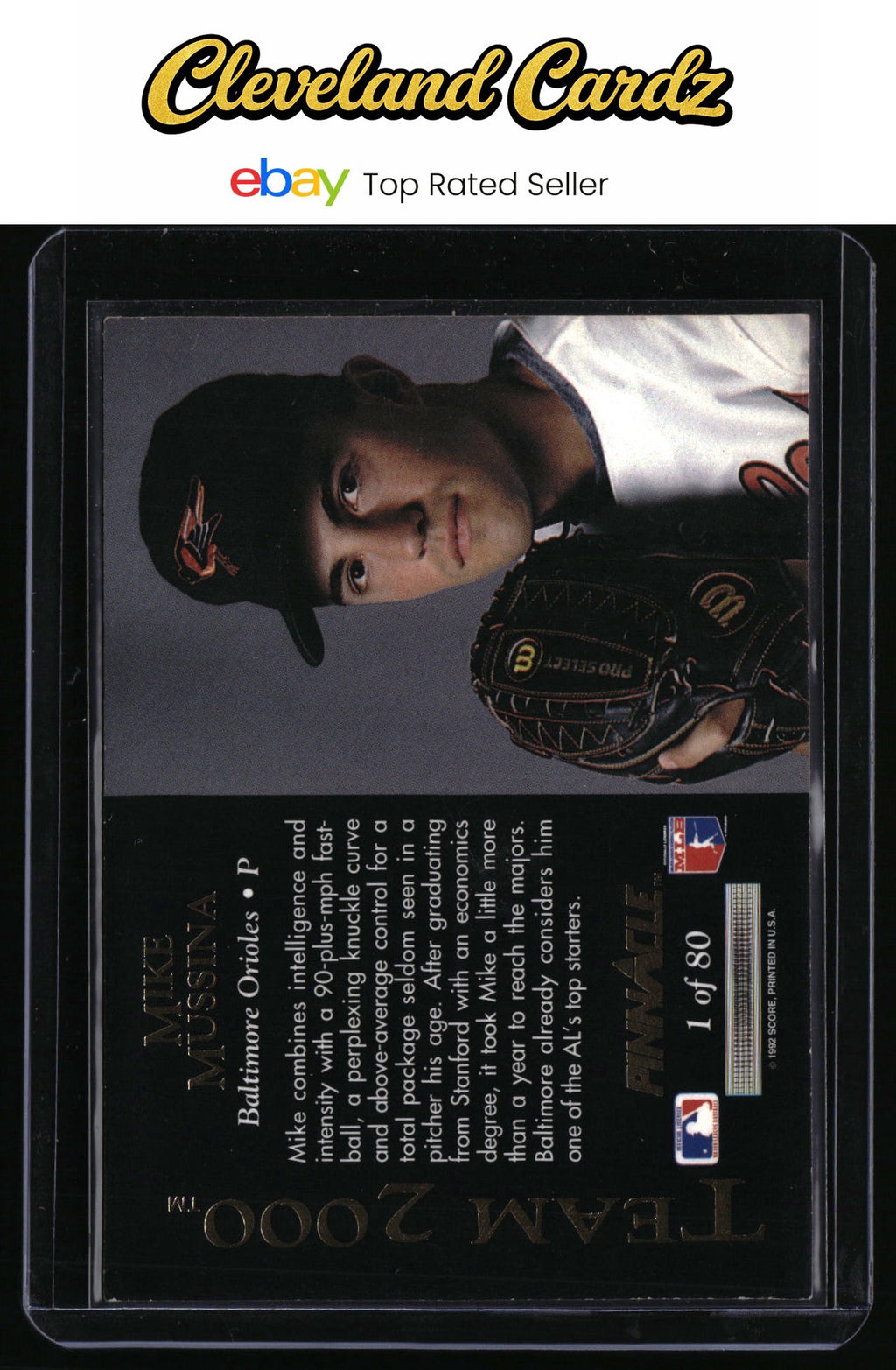 1992 Pinnacle #1 Mike Mussina Team 2000