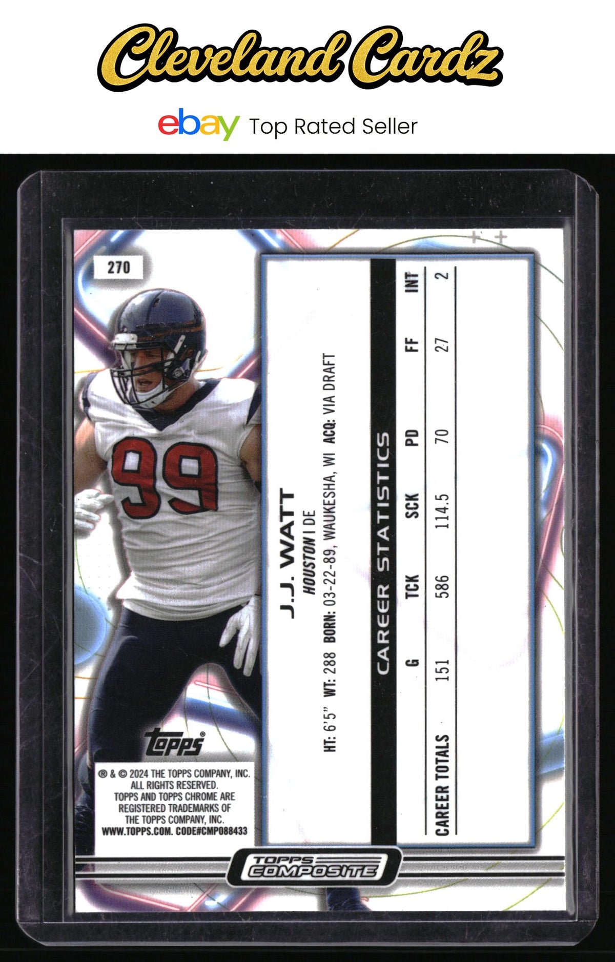 2023 Topps Composite #270 J.J. Watt