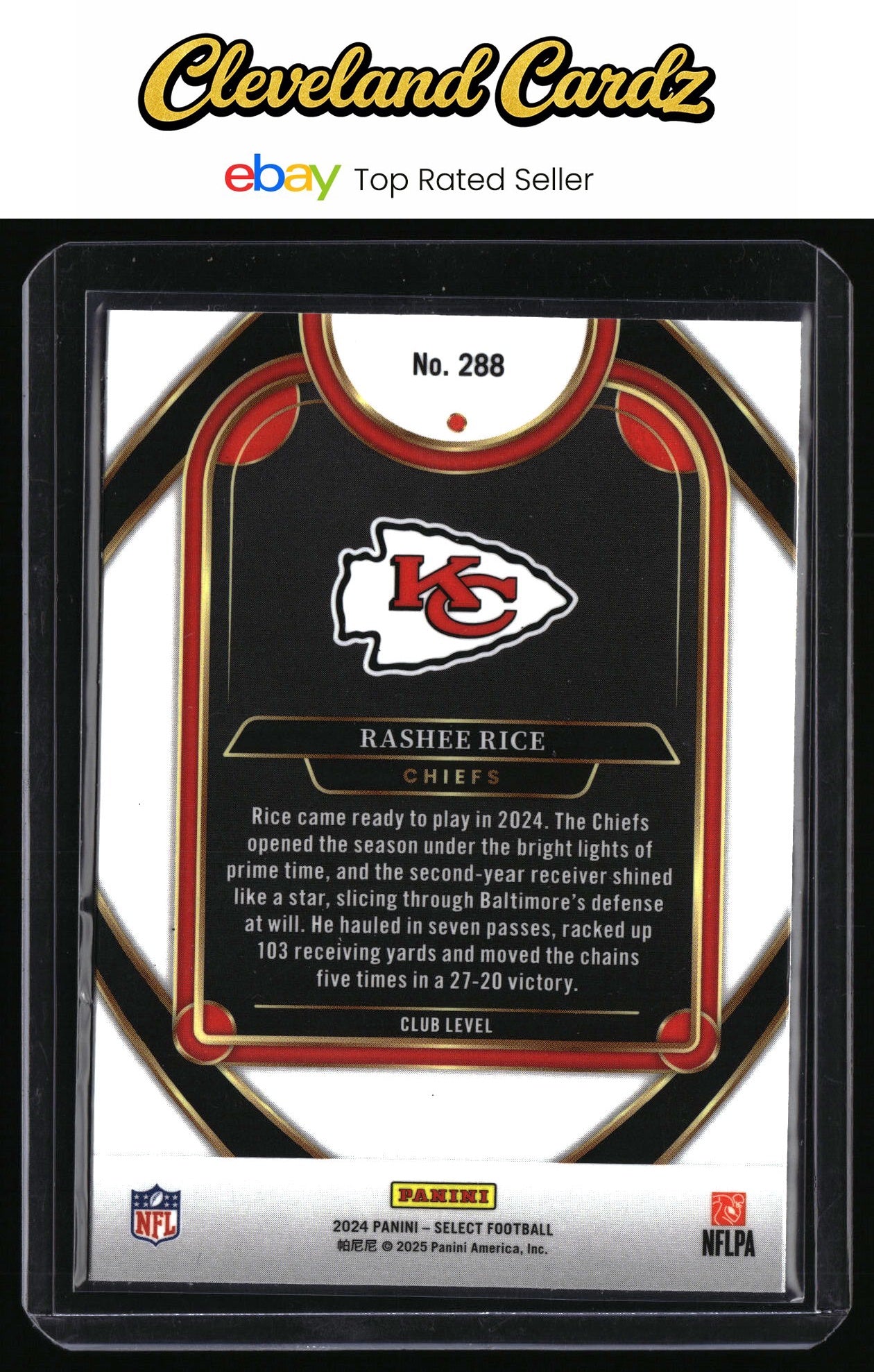 2024 Panini Select #288 Rashee Rice