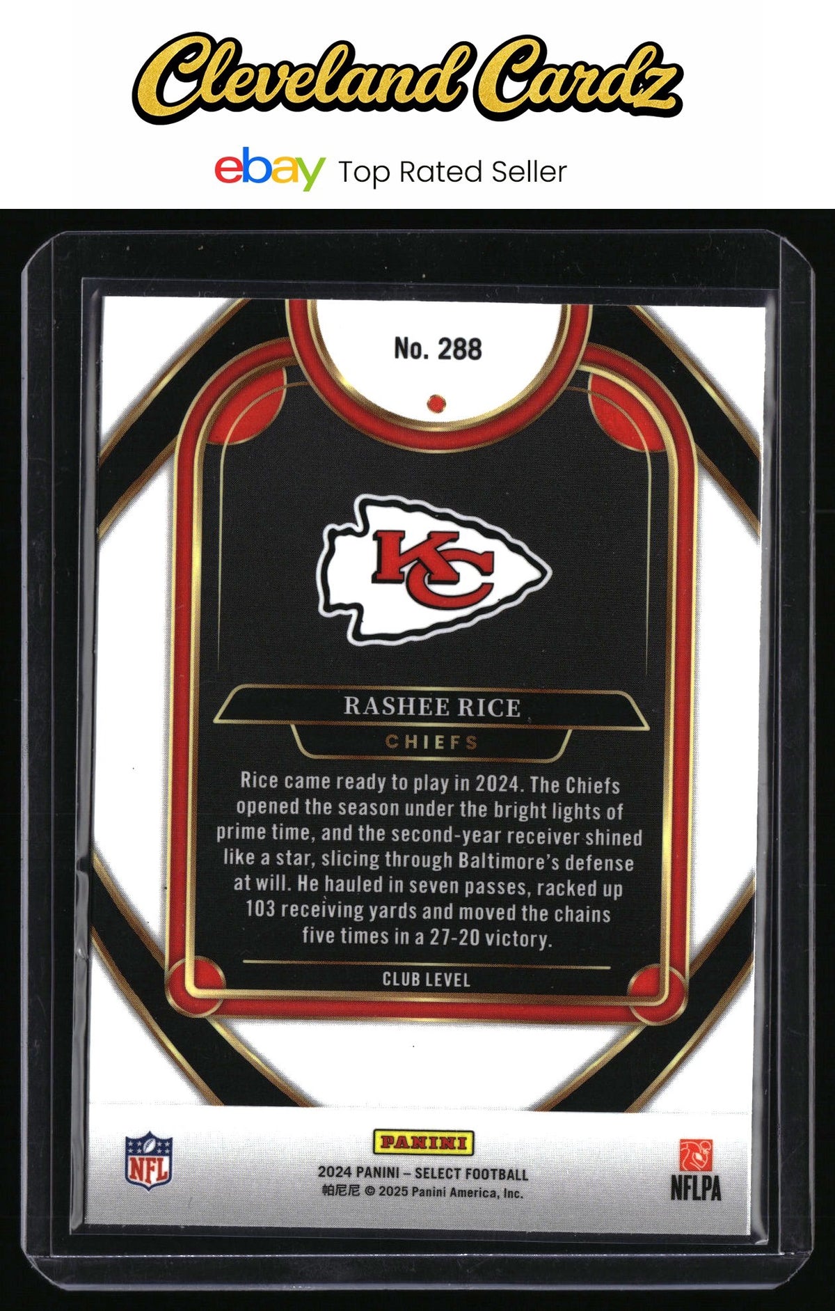 2024 Panini Select #288 Rashee Rice