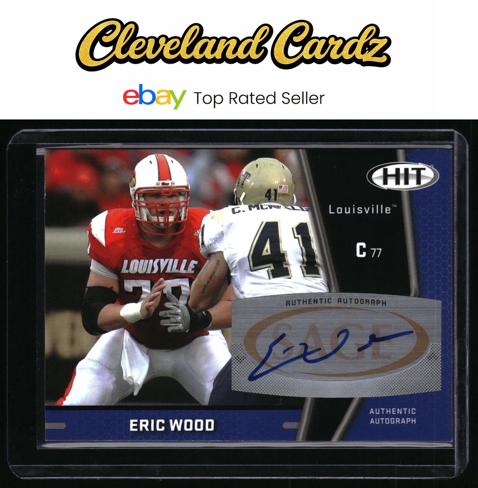 2009 SAGE HIT #A37 Eric Wood Autographs Silver