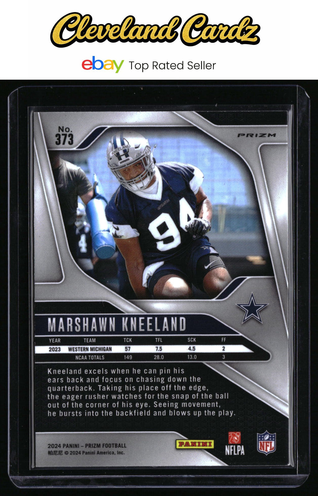 2024 Panini Prizm #373 Marshawn Kneeland Prizm RC