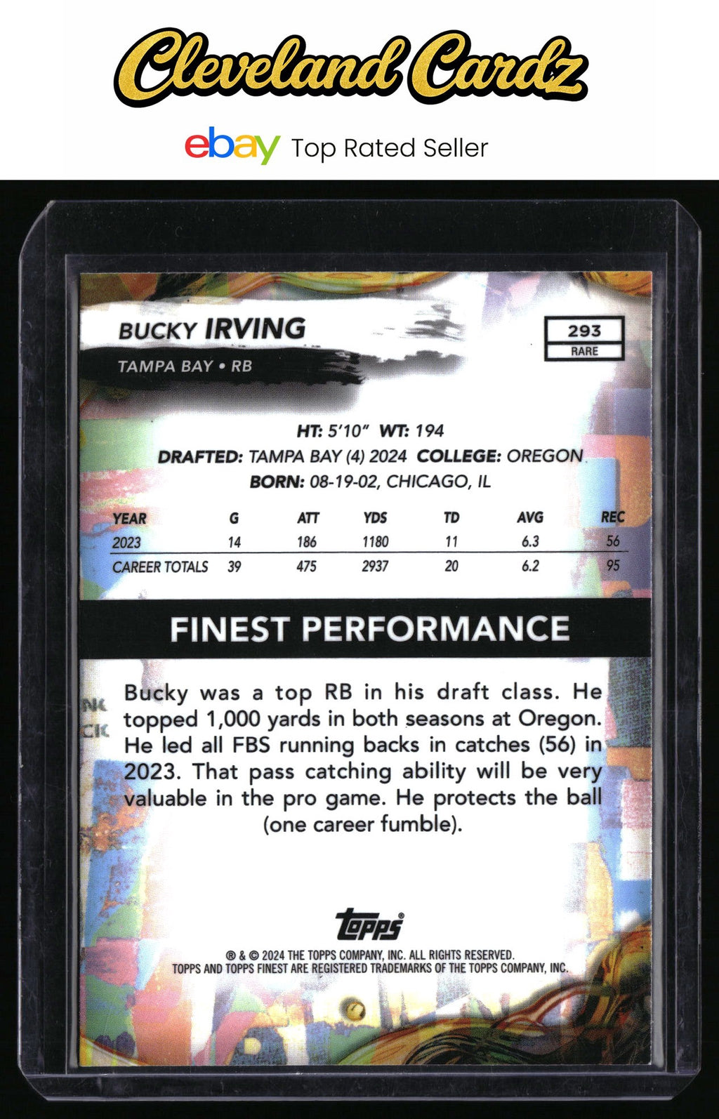 2024 Finest #293 Bucky Irving Checkerboard Refractor RC