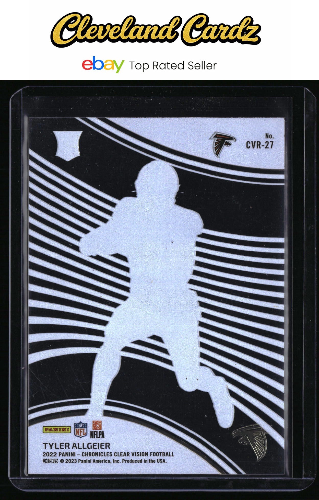 2022 Panini Chronicles #CVR-27 Tyler Allgeier Clear Vision Rookies